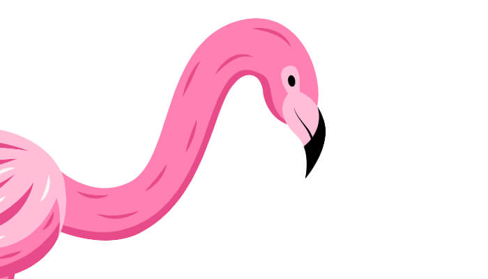 flamingo maken stap 1