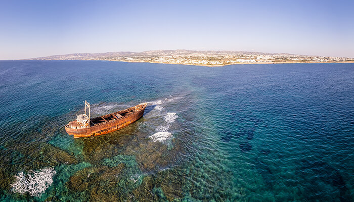 shipwreck paphos