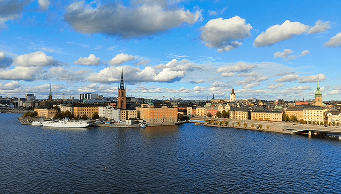 Uitzicht op Gamla Stan